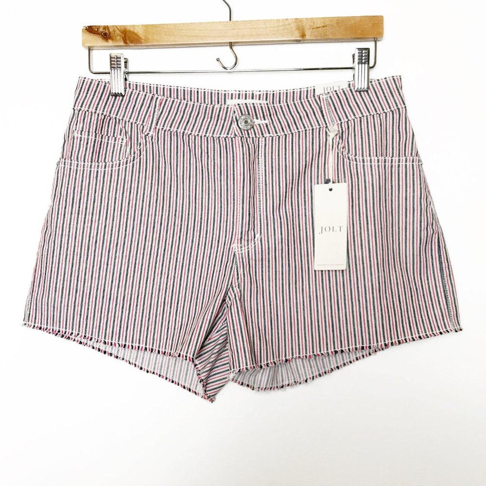 Jolt High-Rise Pinstripe Shorts (NWT)